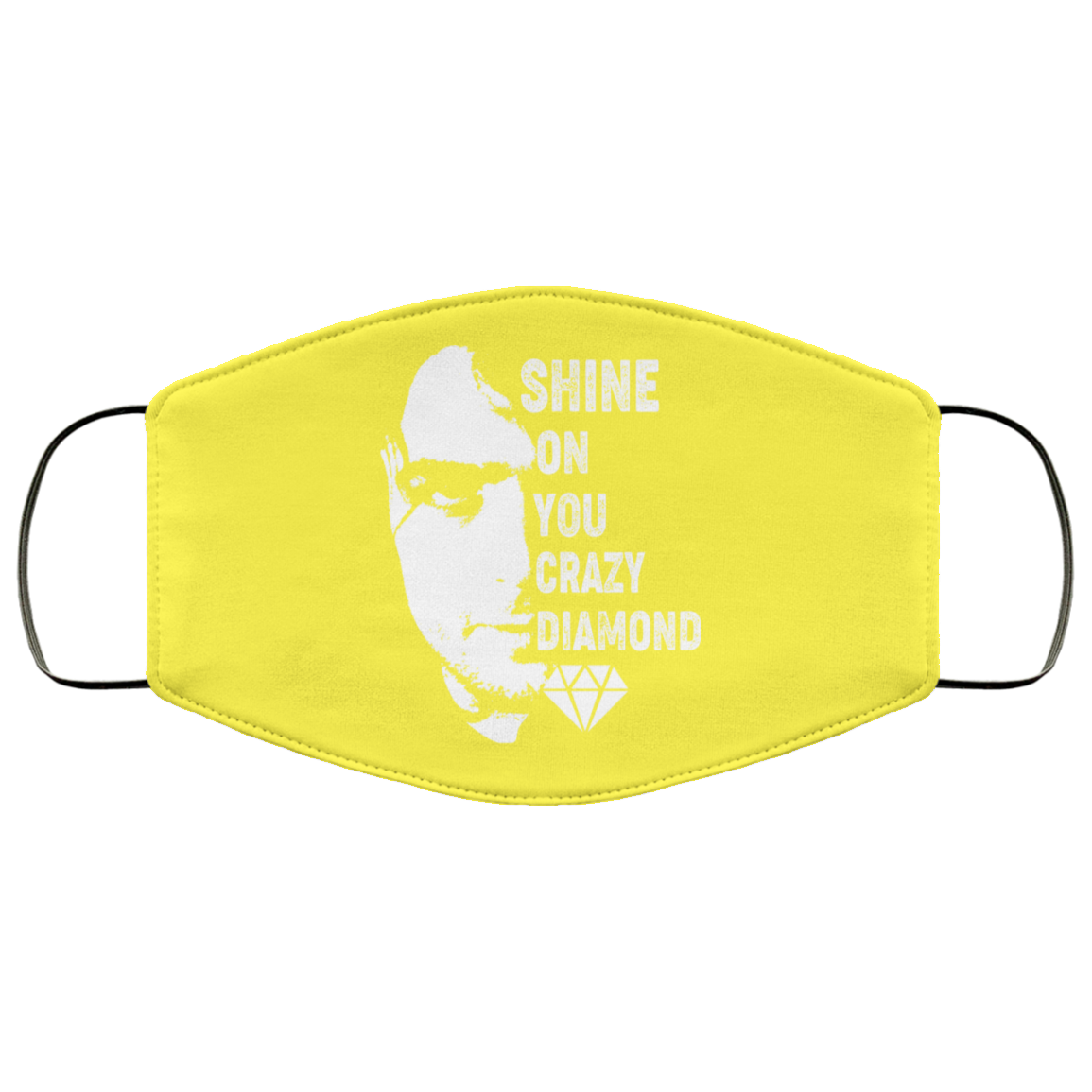 Shine On You Crazy Diamond – Syd Barrett Face Mask