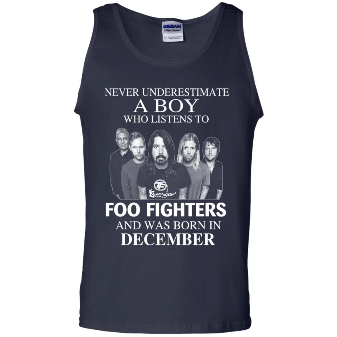 A Boy Who Listens To Foo Fighters And Was Born In December T-Shirts, Hoodie, Tank