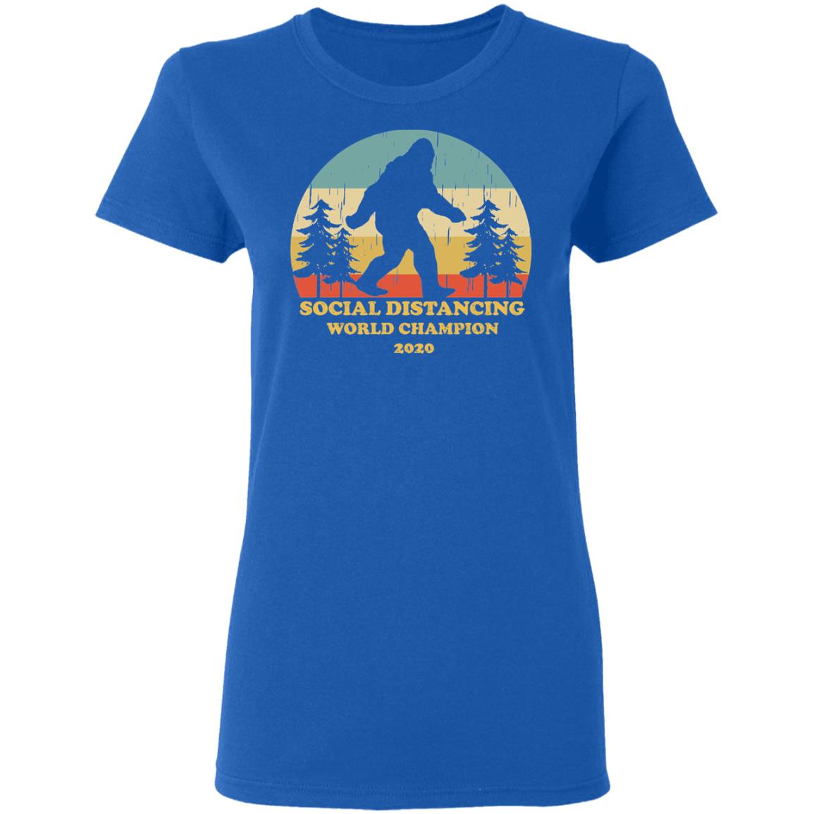 Bigfoot Social Distancing World Champion 2020 Shirt, Hoodie, Tank