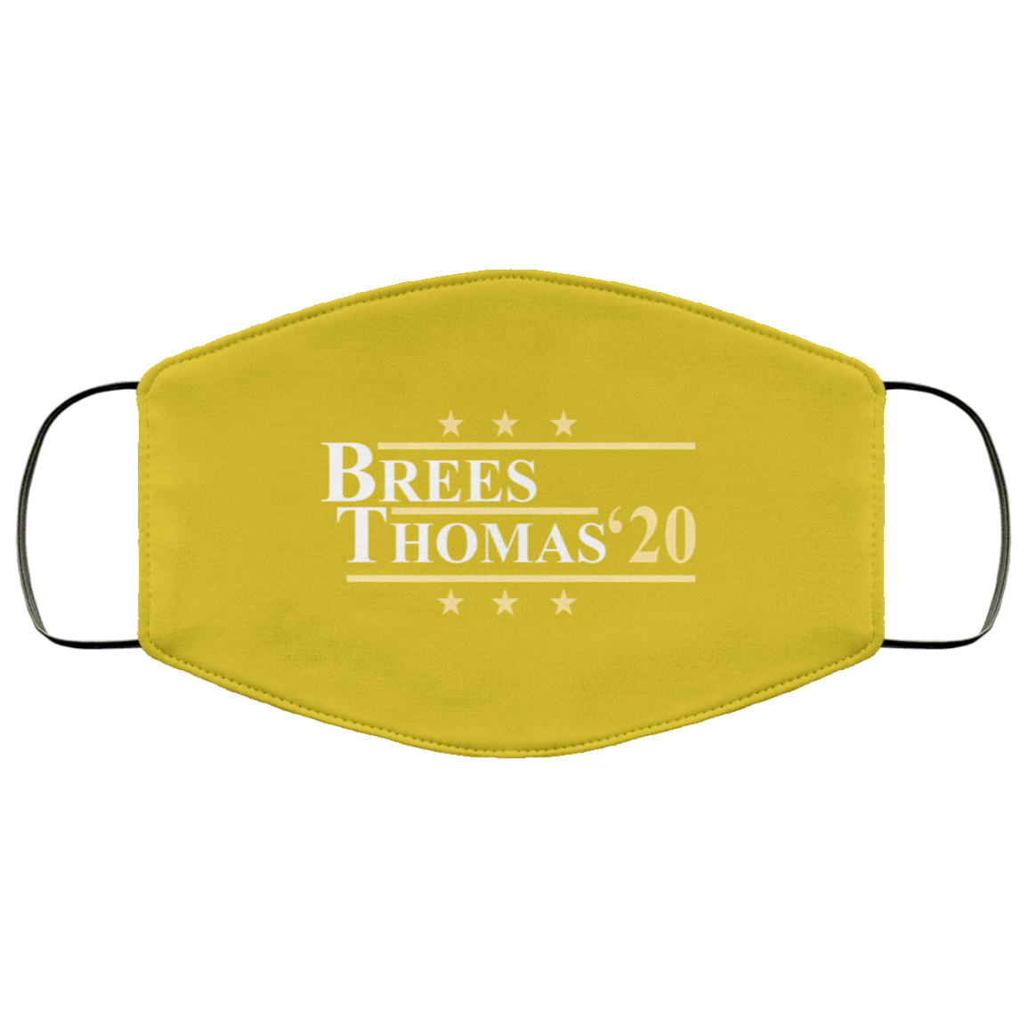 Vote Brees Thomas 2020 President Face Mask