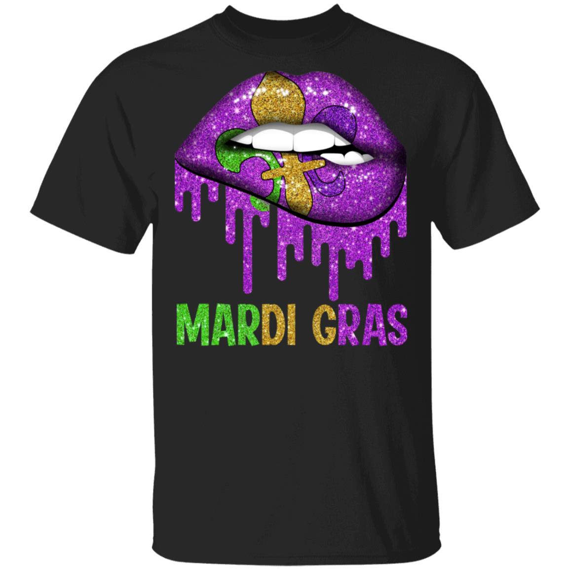 Mardi Gras Lip Biting Shirt, Hoodie, Tank