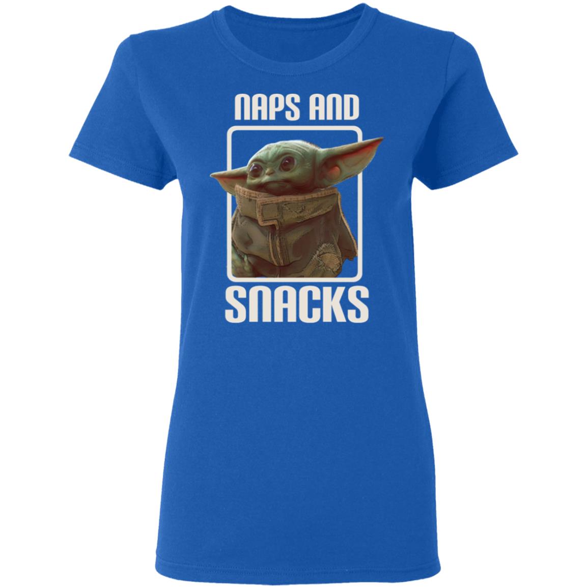 Baby Yoda Naps And Snacks Shirt, Hoodie, Tank