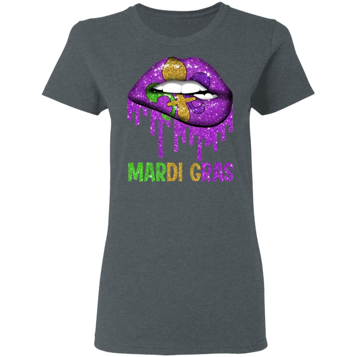 Mardi Gras Lip Biting Shirt, Hoodie, Tank