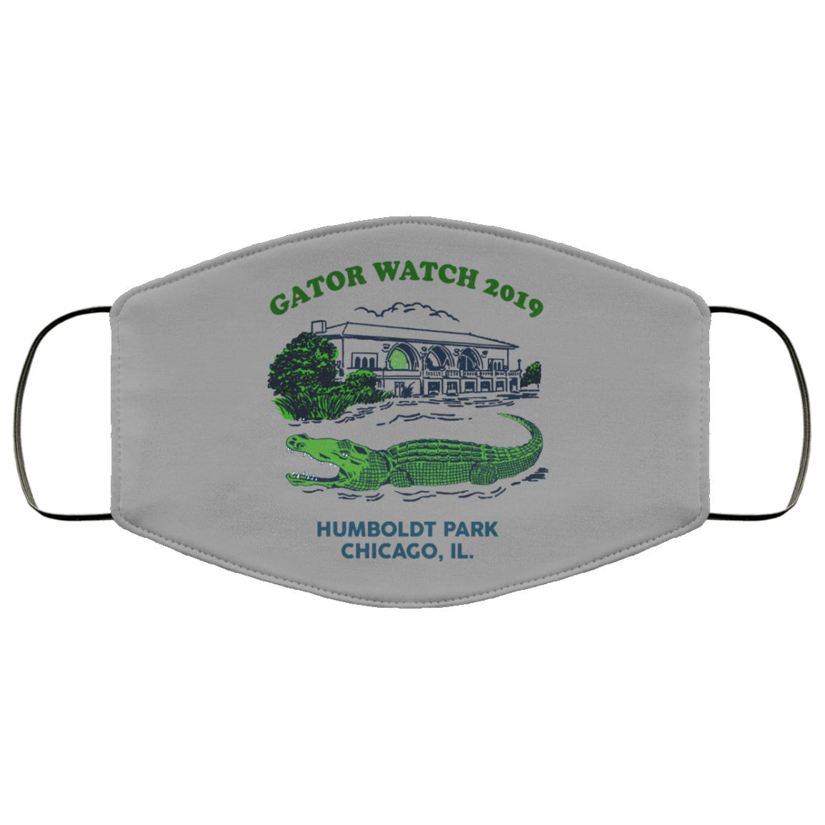 Gator Watch 2019 Humboldt Park Chicago IL Face Mask