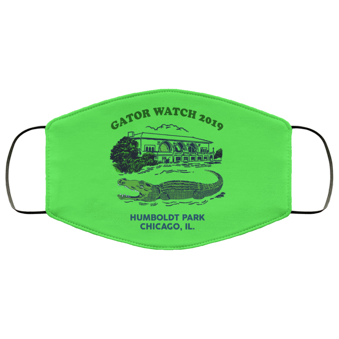 Gator Watch 2019 Humboldt Park Chicago IL Face Mask