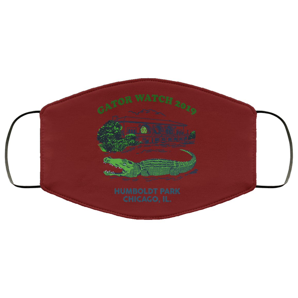 Gator Watch 2019 Humboldt Park Chicago IL Face Mask
