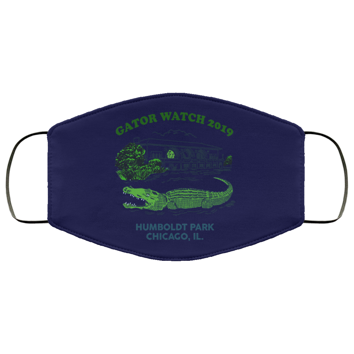 Gator Watch 2019 Humboldt Park Chicago IL Face Mask