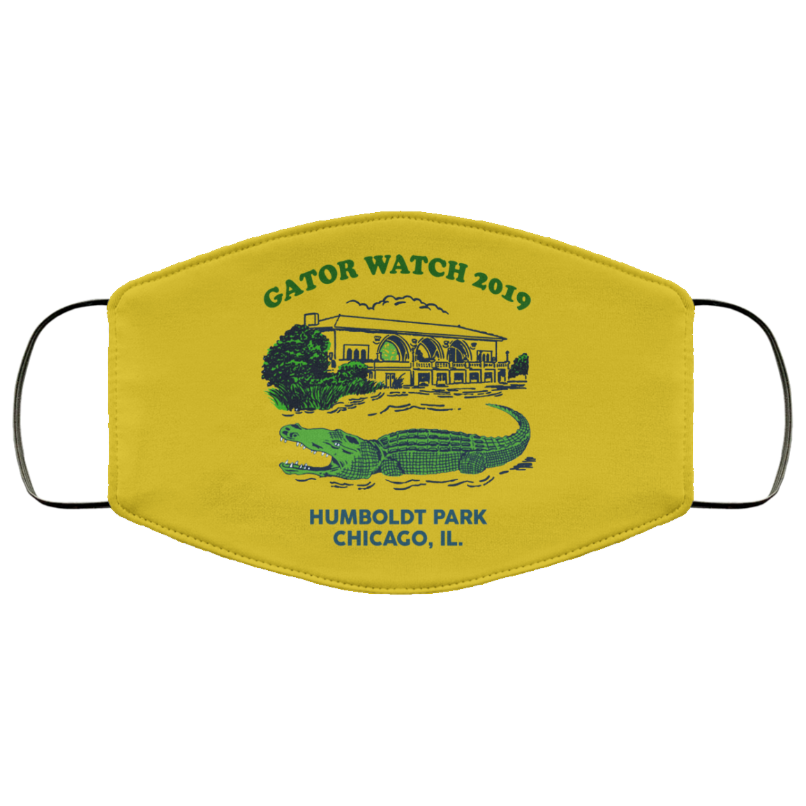 Gator Watch 2019 Humboldt Park Chicago IL Face Mask