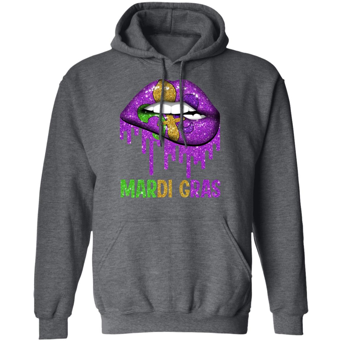 Mardi Gras Lip Biting Shirt, Hoodie, Tank