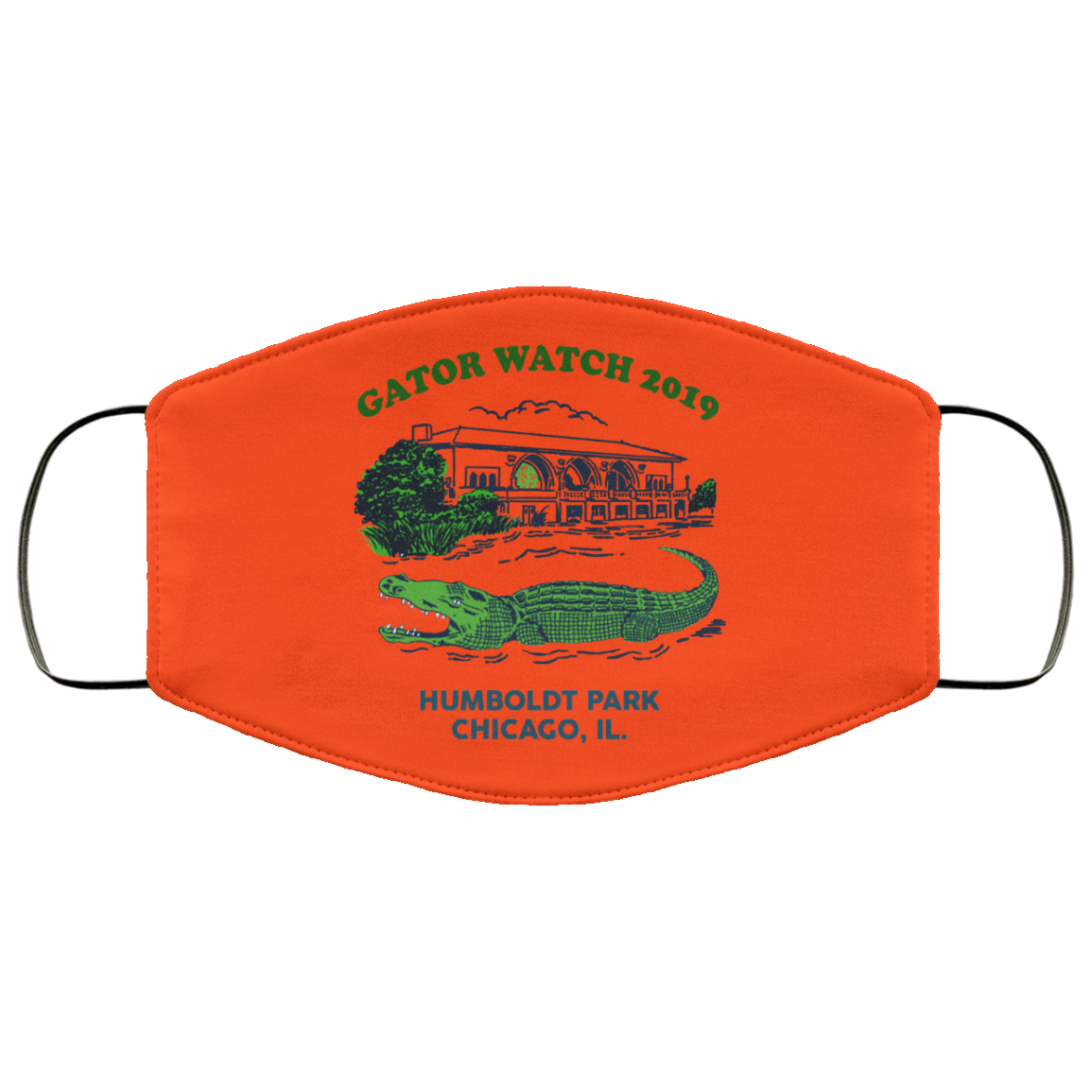 Gator Watch 2019 Humboldt Park Chicago IL Face Mask