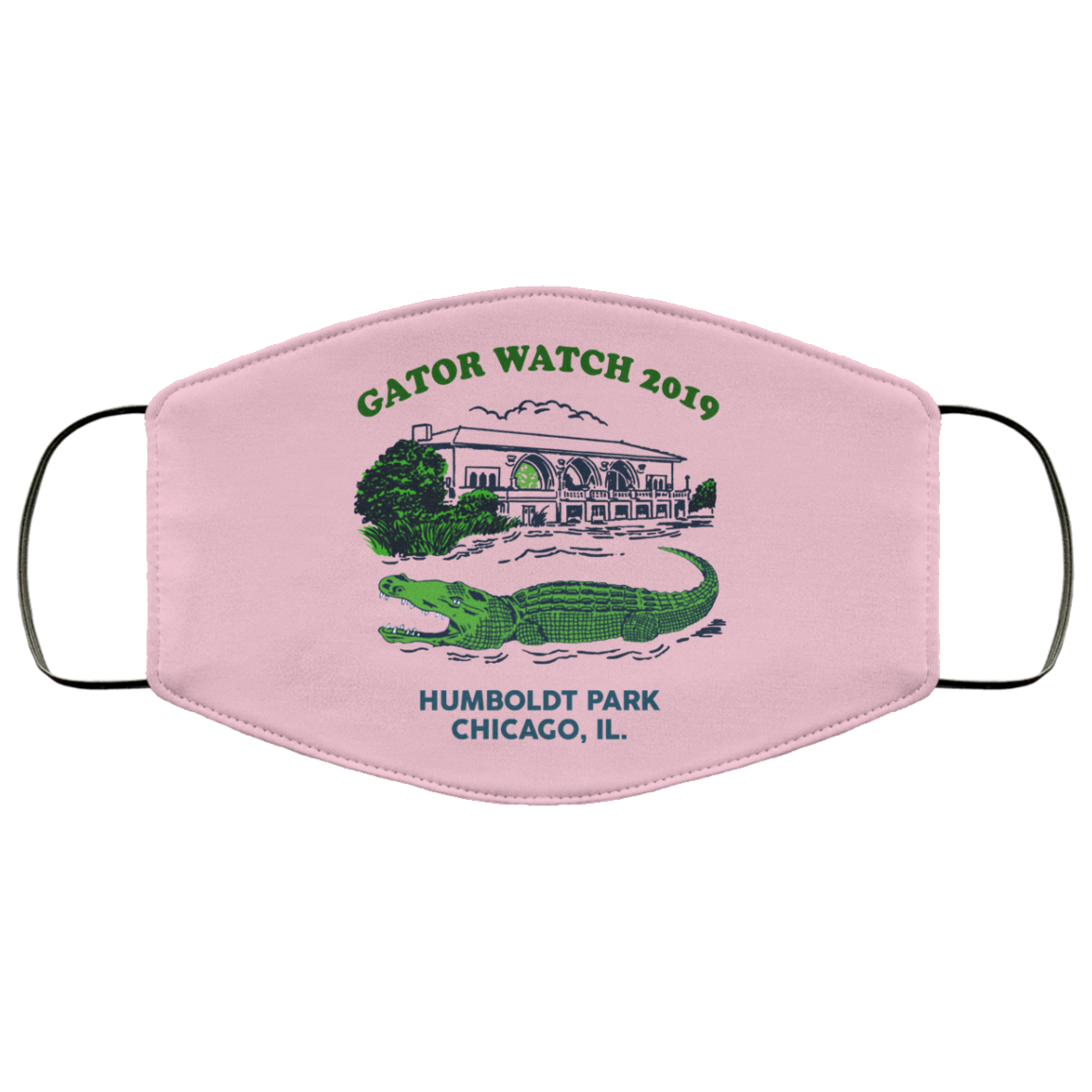 Gator Watch 2019 Humboldt Park Chicago IL Face Mask