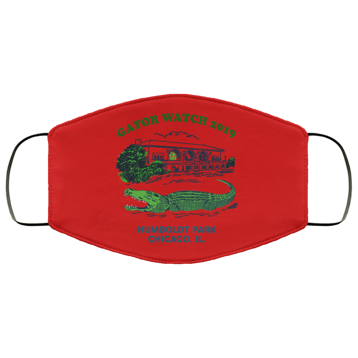 Gator Watch 2019 Humboldt Park Chicago IL Face Mask