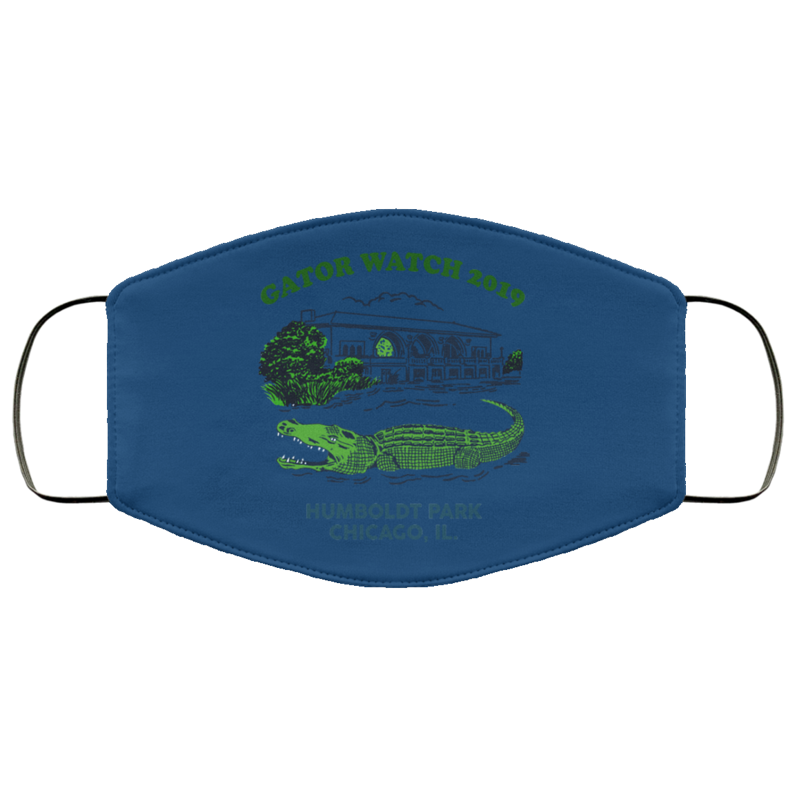 Gator Watch 2019 Humboldt Park Chicago IL Face Mask