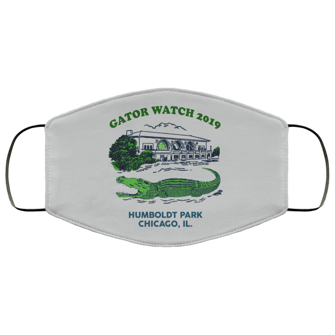 Gator Watch 2019 Humboldt Park Chicago IL Face Mask