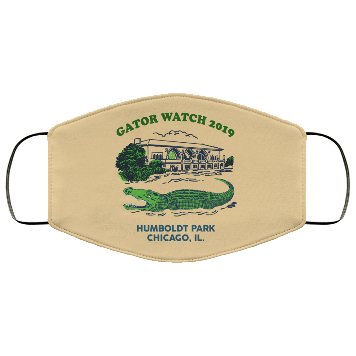 Gator Watch 2019 Humboldt Park Chicago IL Face Mask