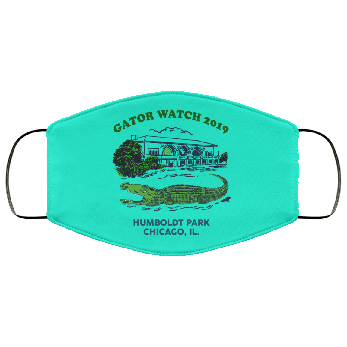 Gator Watch 2019 Humboldt Park Chicago IL Face Mask