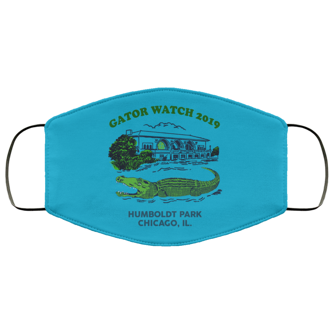 Gator Watch 2019 Humboldt Park Chicago IL Face Mask