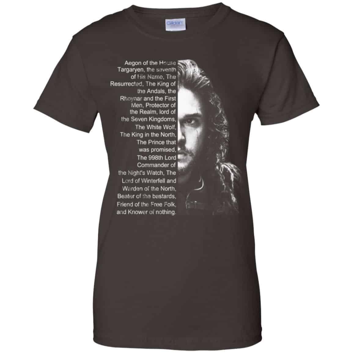 Jon Snow: List Name Aegon Of The House T-Shirts, Hoodie, Sweater