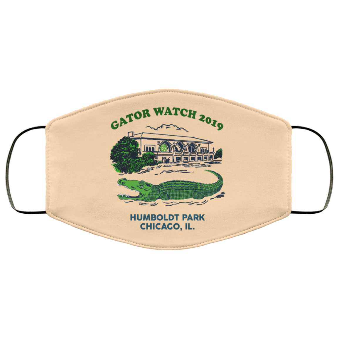 Gator Watch 2019 Humboldt Park Chicago IL Face Mask