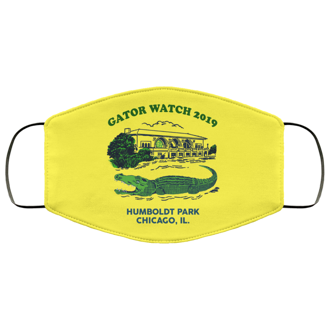 Gator Watch 2019 Humboldt Park Chicago IL Face Mask