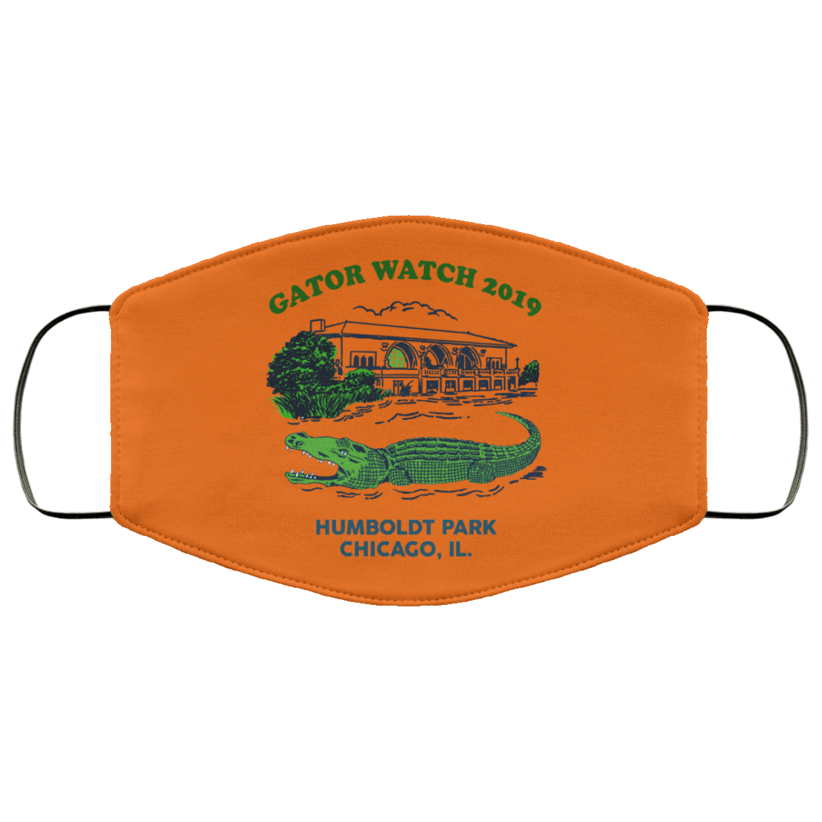 Gator Watch 2019 Humboldt Park Chicago IL Face Mask