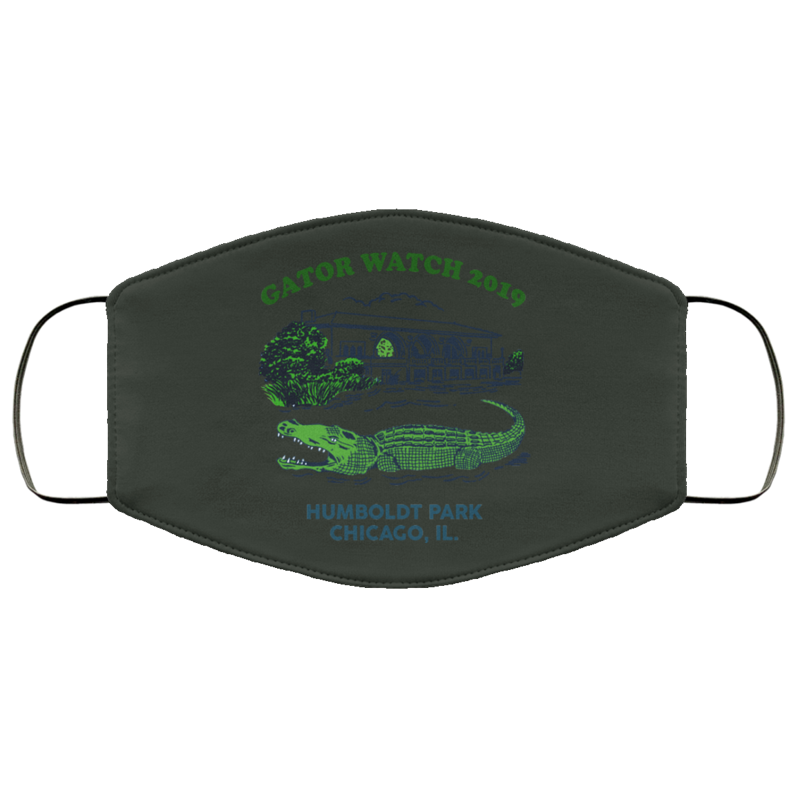 Gator Watch 2019 Humboldt Park Chicago IL Face Mask