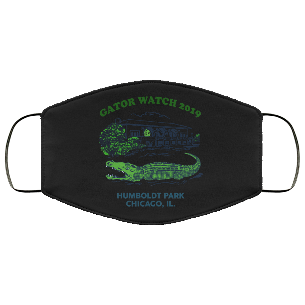 Gator Watch 2019 Humboldt Park Chicago IL Face Mask