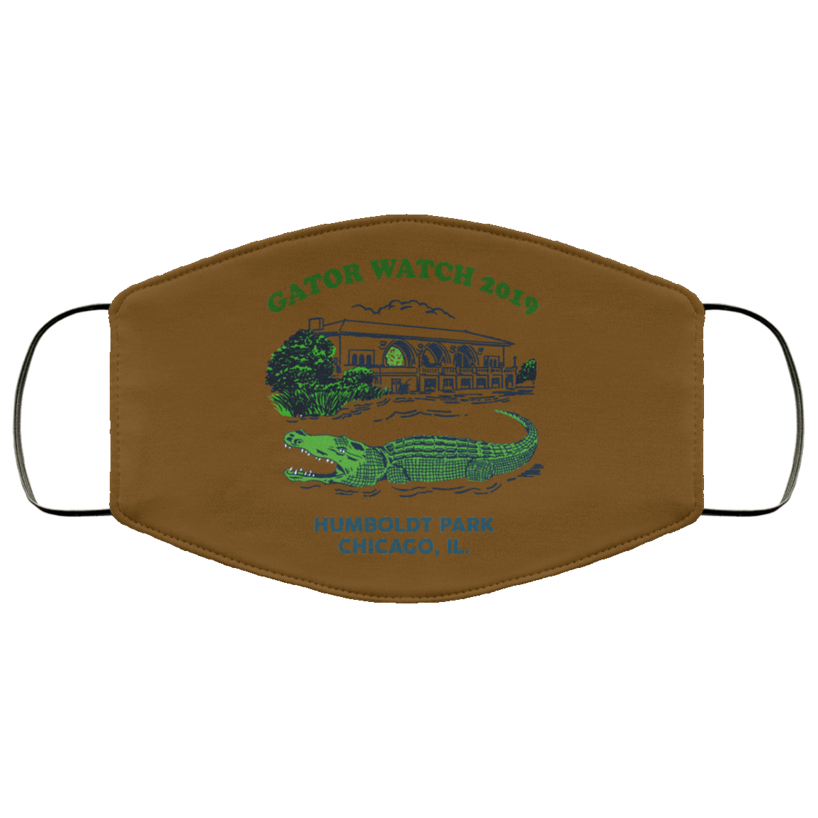 Gator Watch 2019 Humboldt Park Chicago IL Face Mask