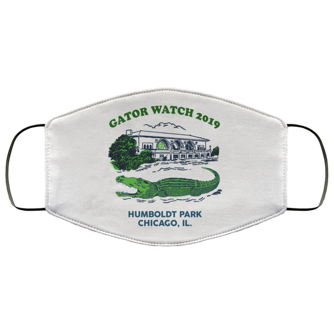 Gator Watch 2019 Humboldt Park Chicago IL Face Mask
