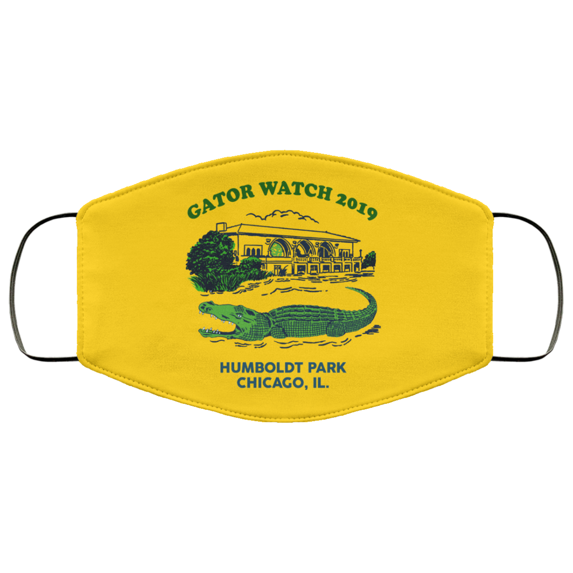 Gator Watch 2019 Humboldt Park Chicago IL Face Mask