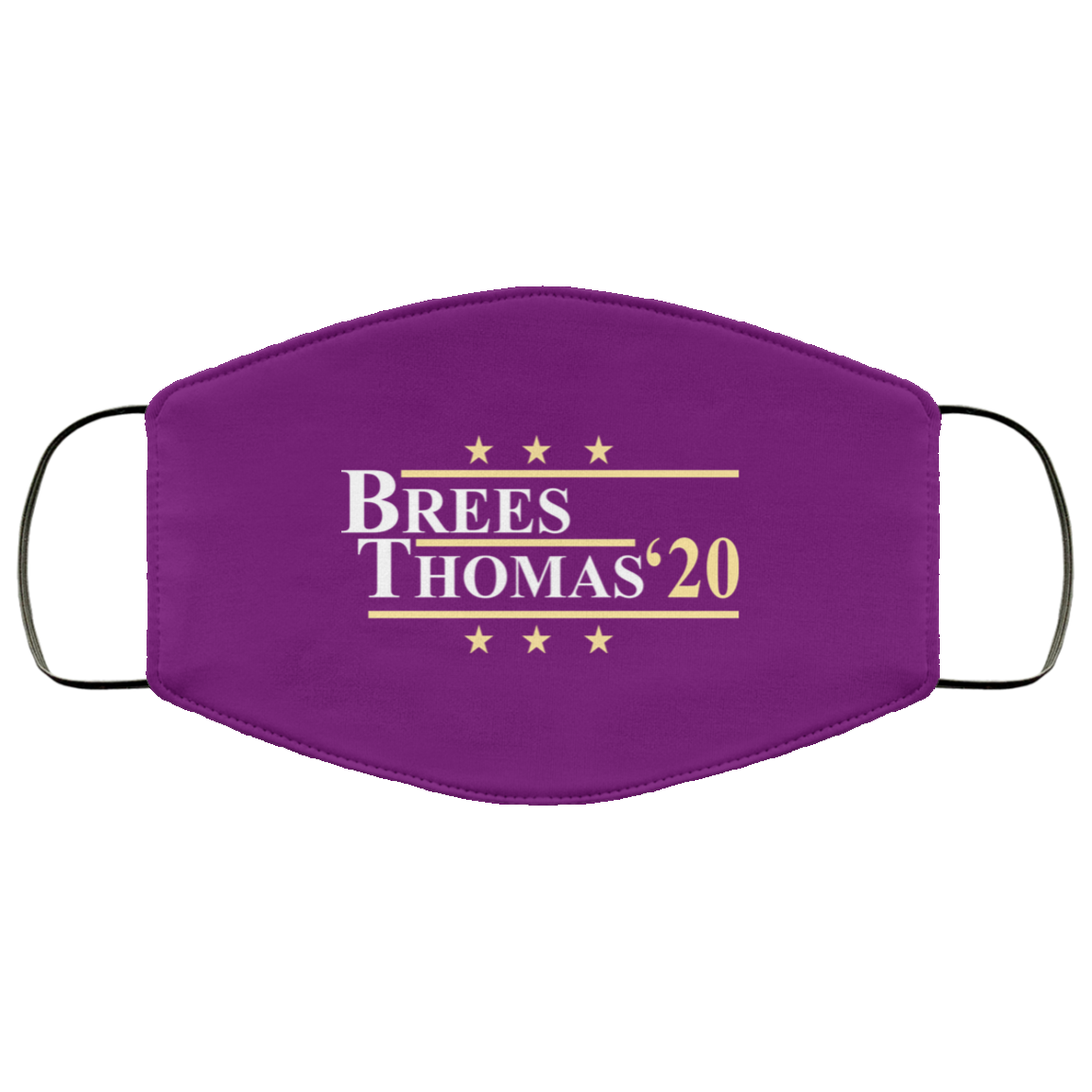 Vote Brees Thomas 2020 President Face Mask