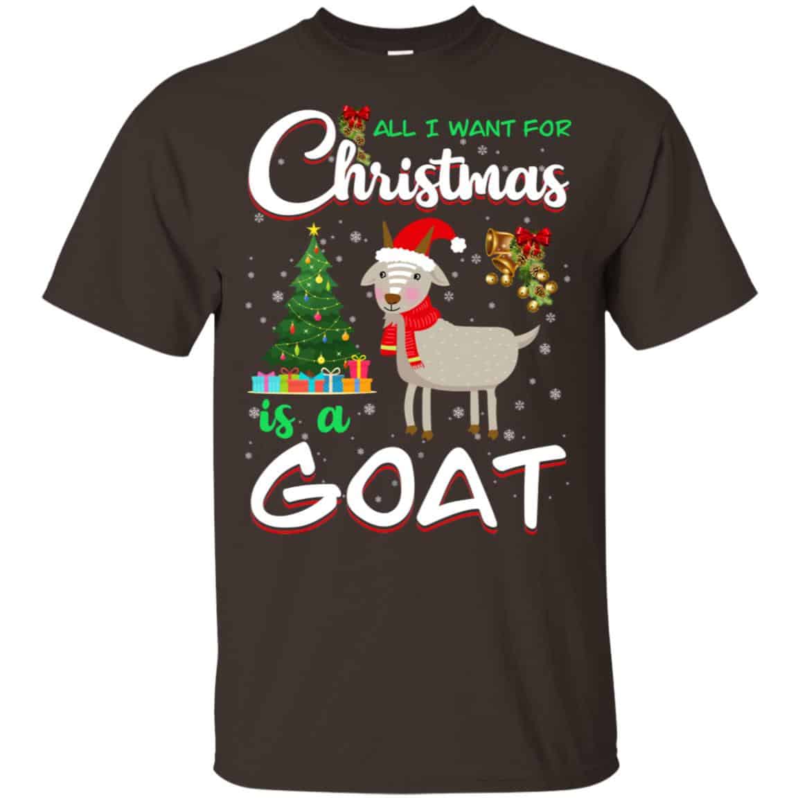 All I Want For Christmas Is A Goat Shirt, Hoodie, Tank
