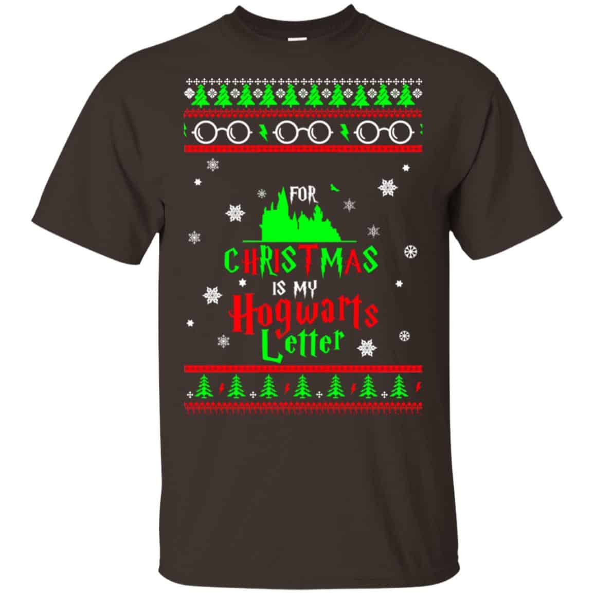 Harry Potter: All I Want Is My Hogwarts Letter Ugly Christmas Sweater, T-Shirts, Hoodie