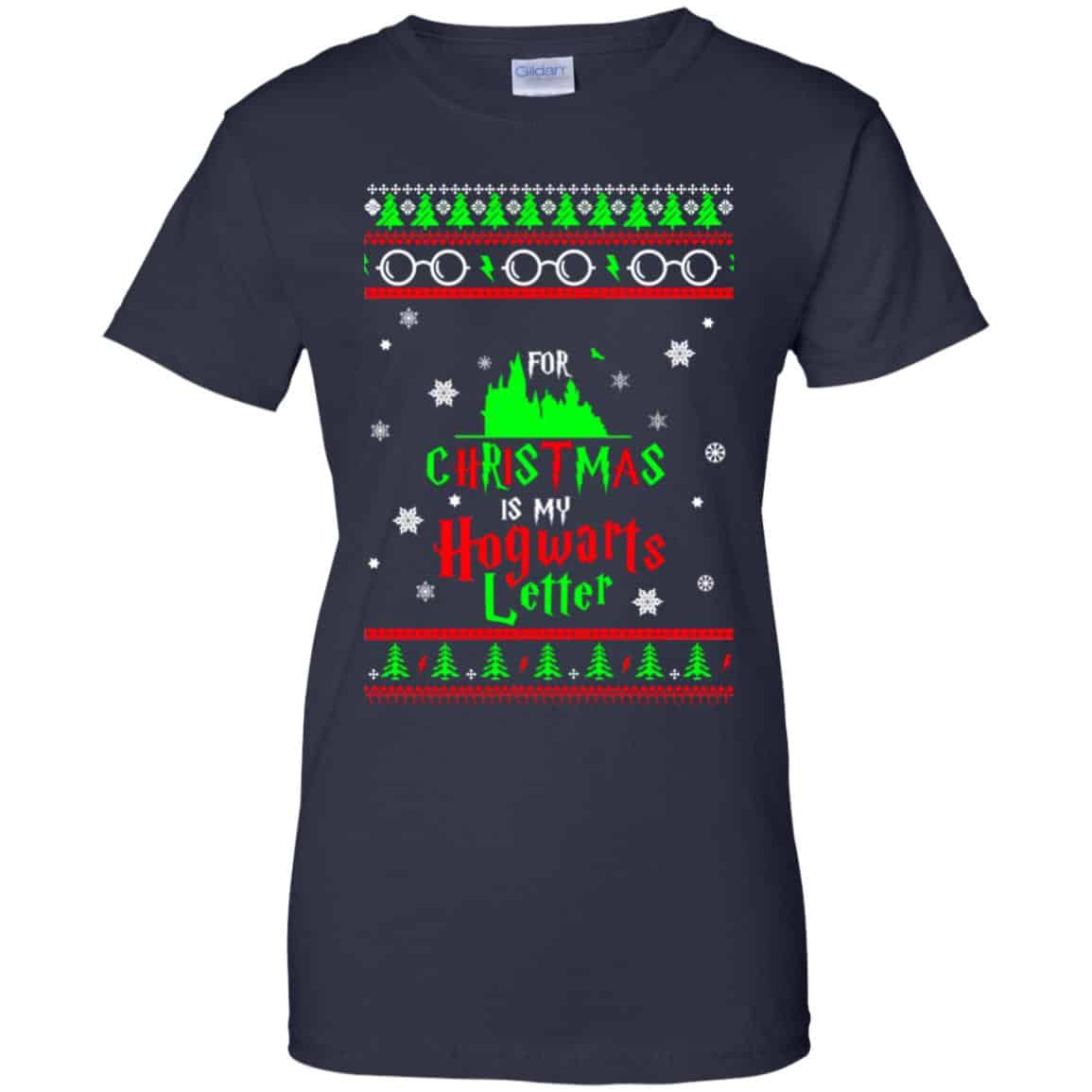 Harry Potter: All I Want Is My Hogwarts Letter Ugly Christmas Sweater, T-Shirts, Hoodie