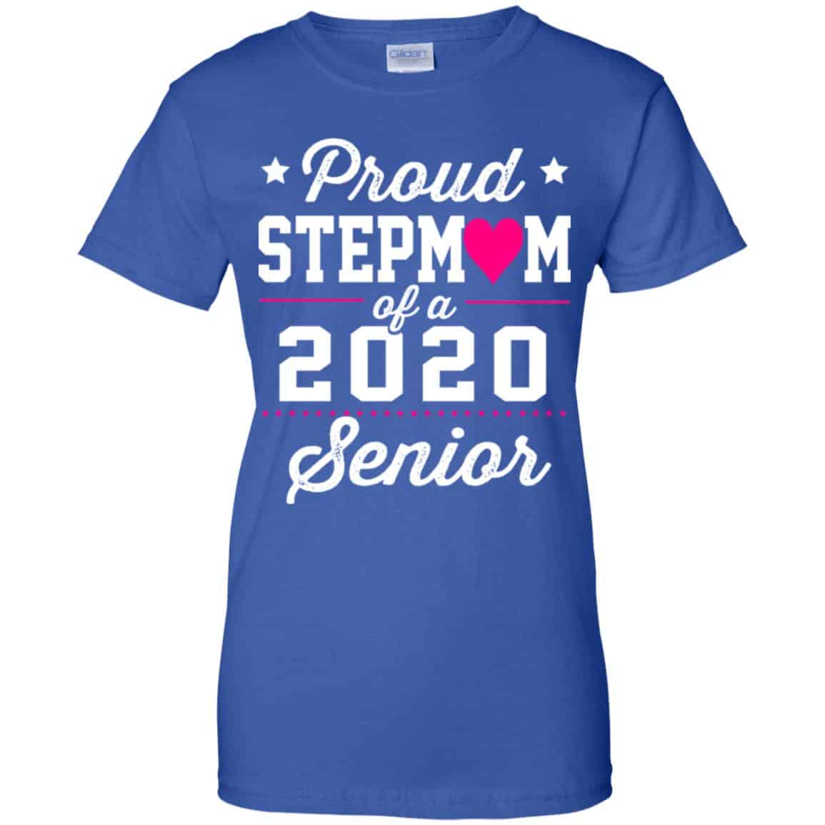 Proud Stepmom Of A 2020 Senior Graduation T-Shirts, Hoodie, Tank