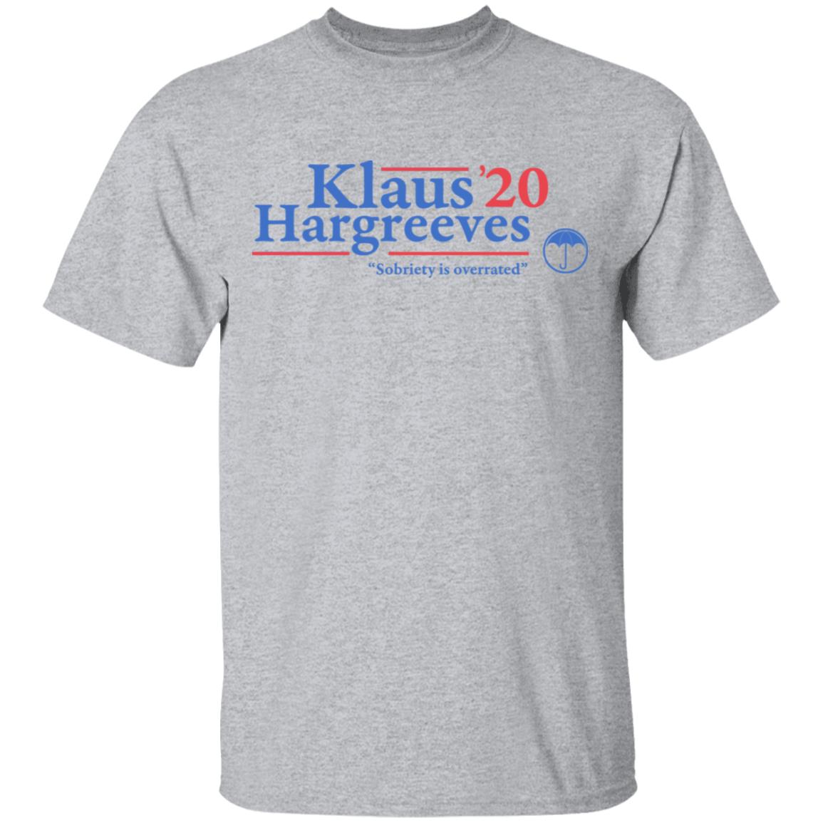 Klaus Hargreeves 2020 Sobriety Is Overrated Shirt, Hoodie, Tank