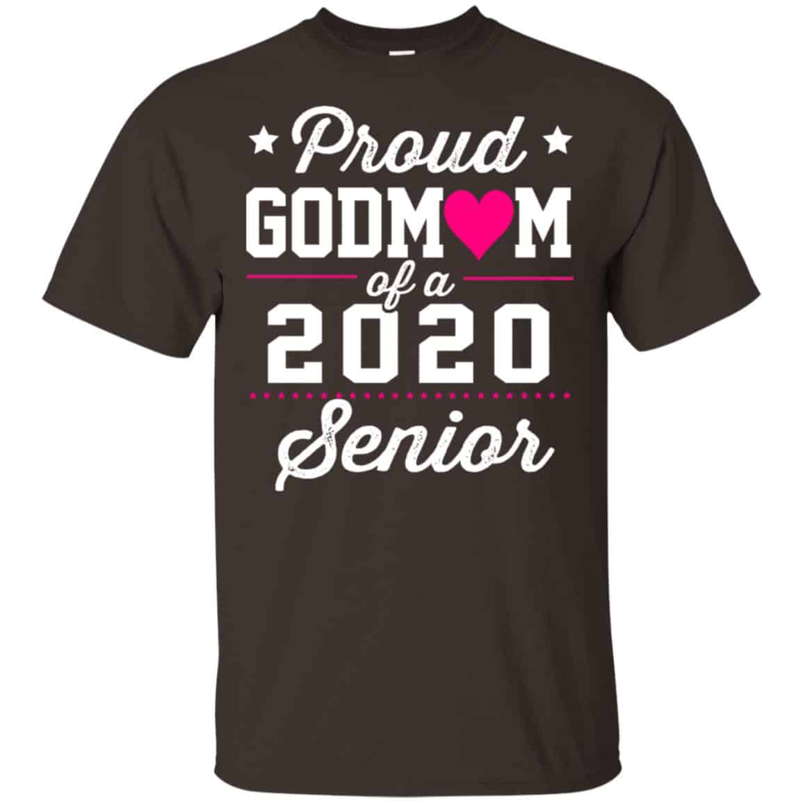Proud Godmom Of A 2020 Senior Graduation T-Shirts, Hoodie, Tank
