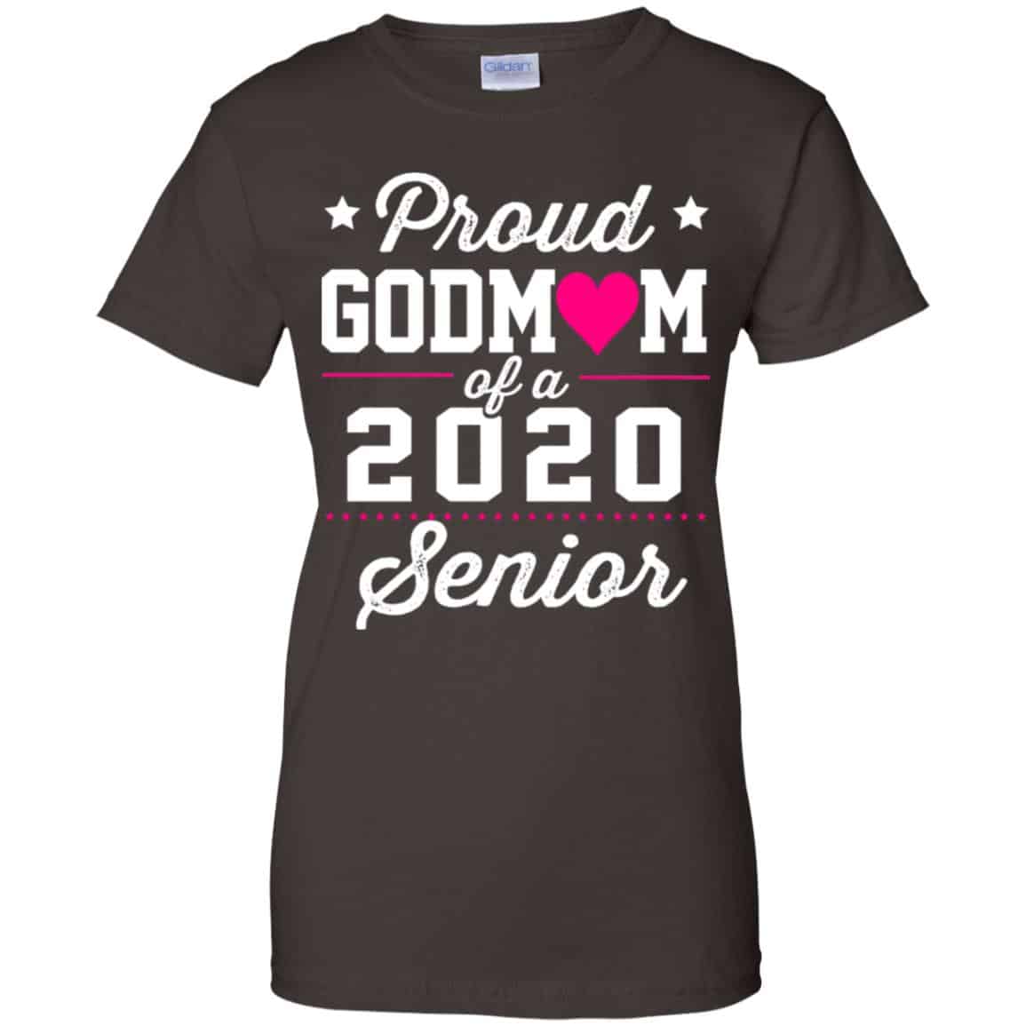 Proud Godmom Of A 2020 Senior Graduation T-Shirts, Hoodie, Tank