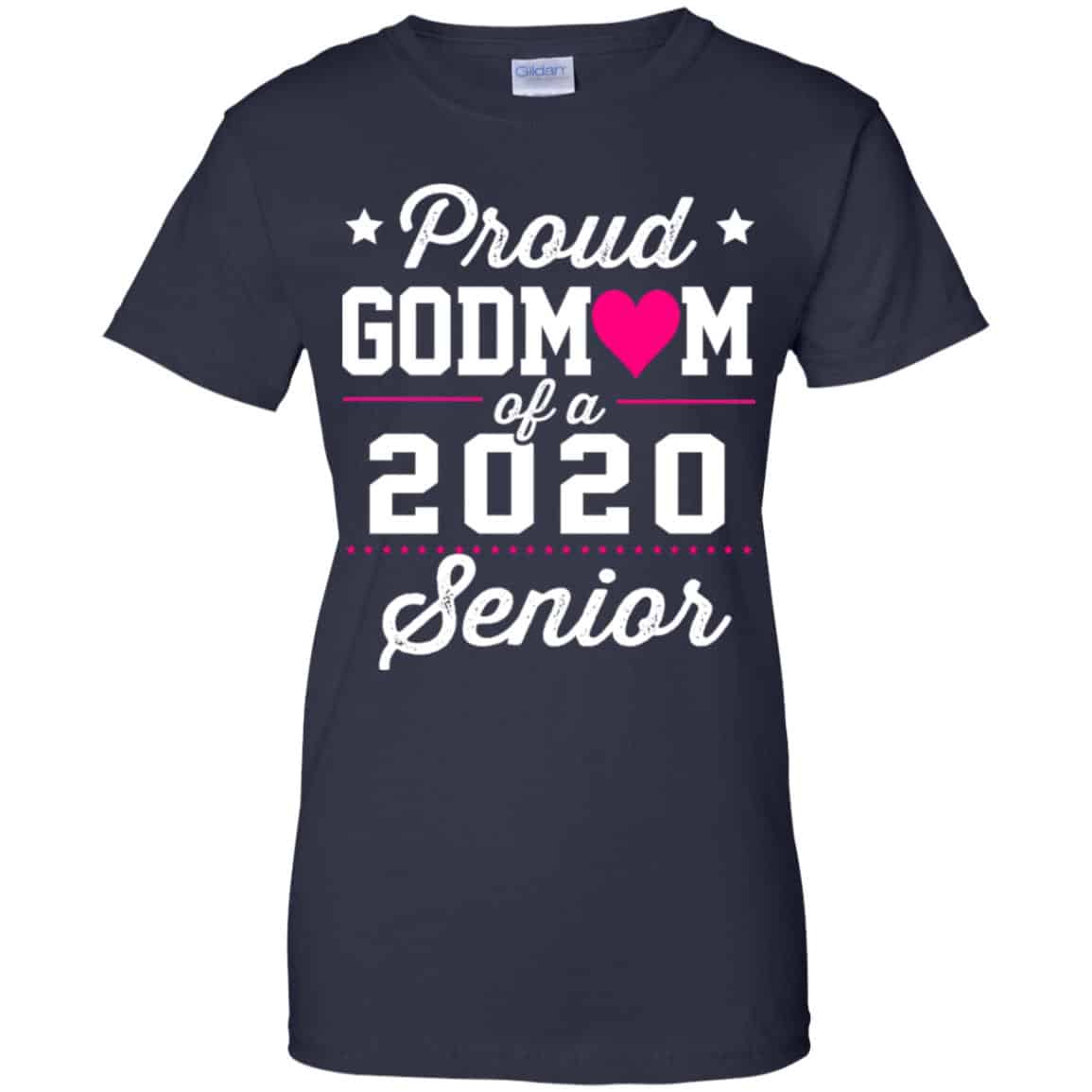 Proud Godmom Of A 2020 Senior Graduation T-Shirts, Hoodie, Tank