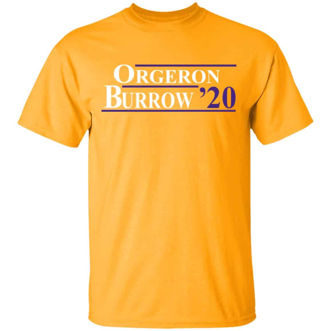 Orgeron Burrow 2020 Shirt, Hoodie, Tank