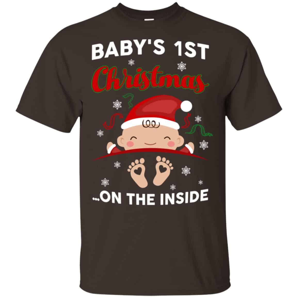 Baby’s 1st Christmas On The Inside Shirt, Hoodie, Tank