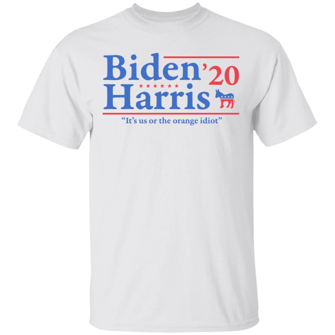 Joe Biden Kamala Harris 2020 It’s Us Or The Orange idiot Shirt, Hoodie, Tank