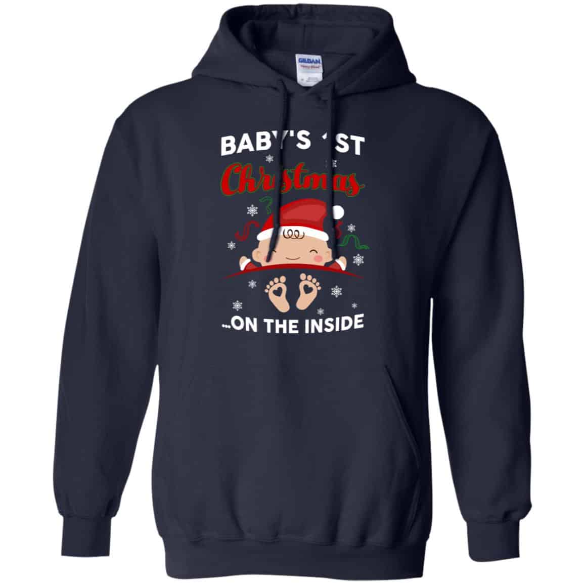 Baby’s 1st Christmas On The Inside Shirt, Hoodie, Tank