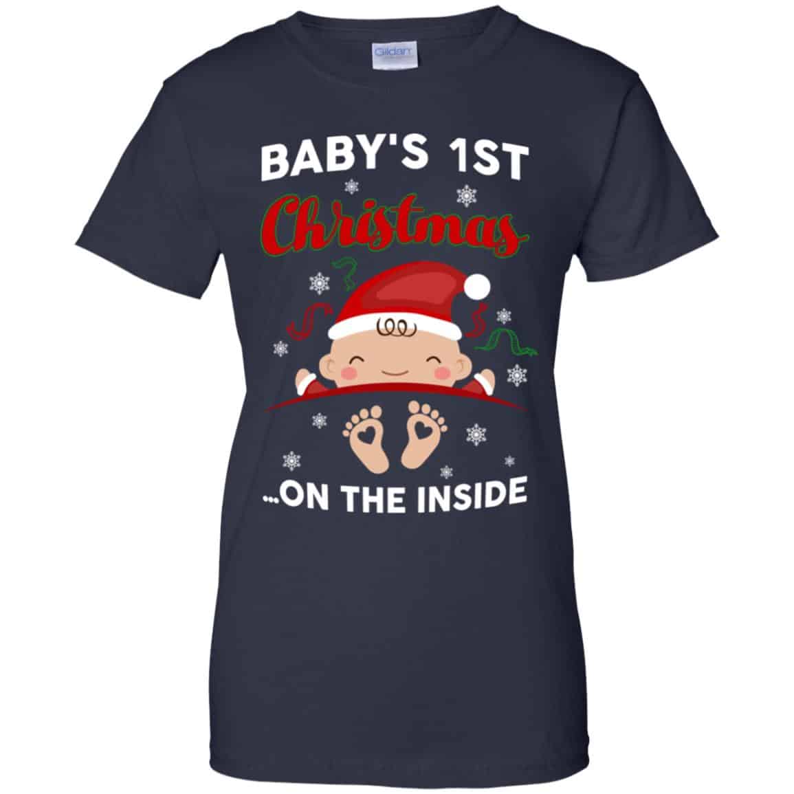 Baby’s 1st Christmas On The Inside Shirt, Hoodie, Tank