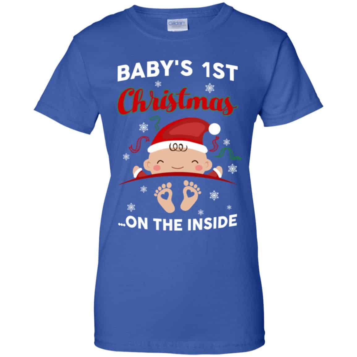 Baby’s 1st Christmas On The Inside Shirt, Hoodie, Tank