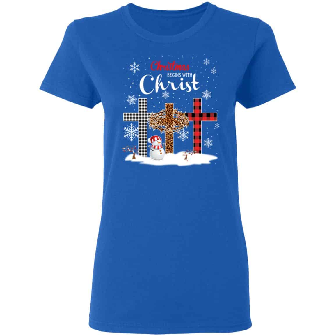 Christmas Begins With Christ Shirt, Hoodie, Tank