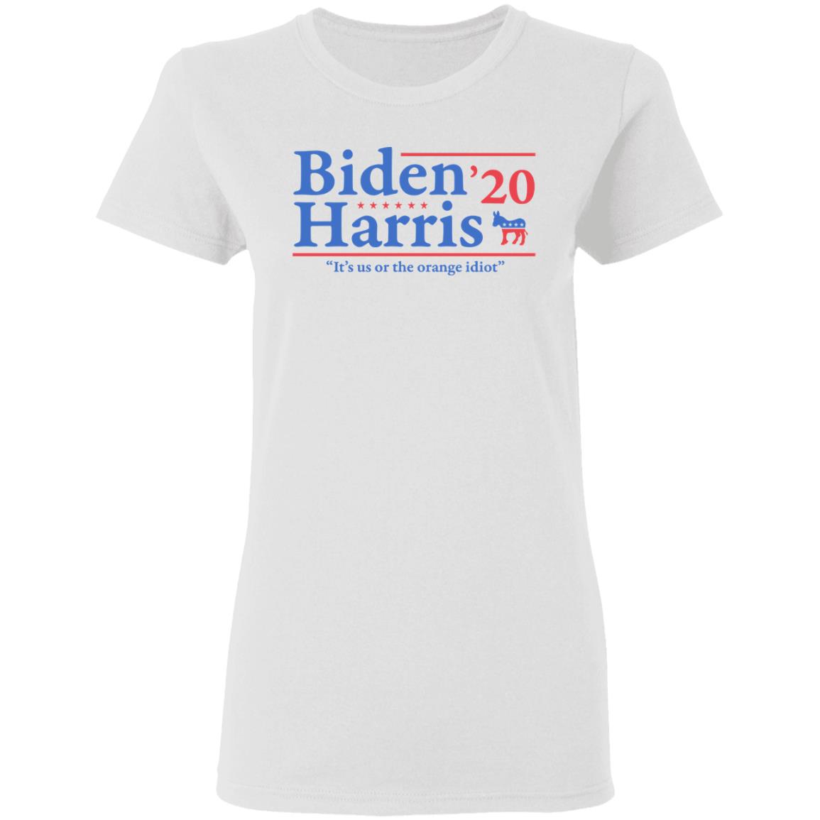 Joe Biden Kamala Harris 2020 It’s Us Or The Orange idiot Shirt, Hoodie, Tank