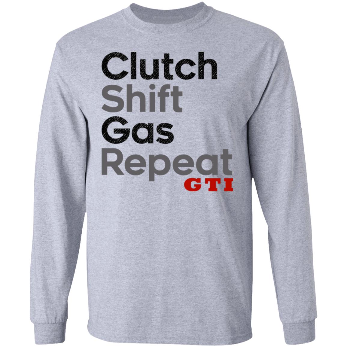 Clutch Shift Gas Repeat GTI Shirt, Hoodie, Tank