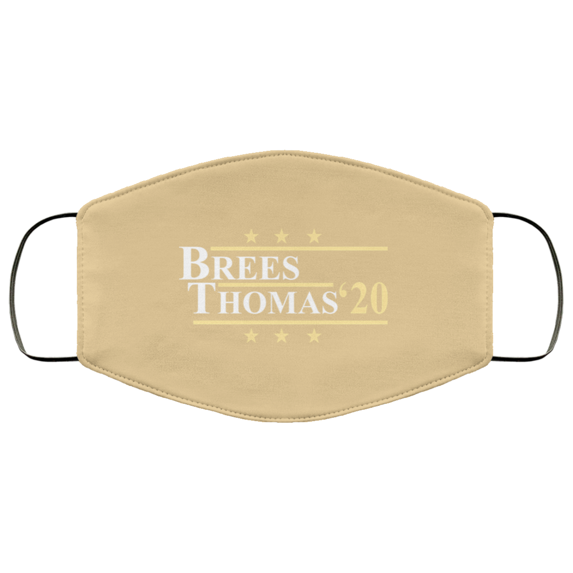 Vote Brees Thomas 2020 President Face Mask