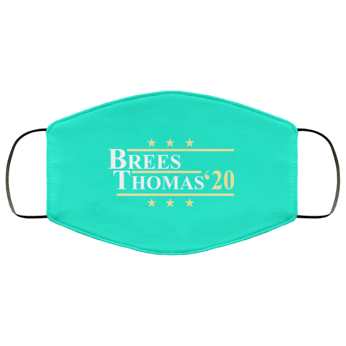 Vote Brees Thomas 2020 President Face Mask